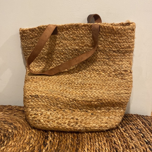 Jute and leather tote from Gottex - Sold out online! - Picture 2 of 4